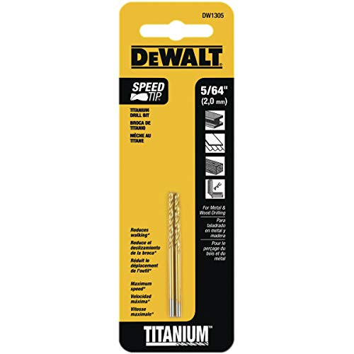 DeWalt DW1305 /BLACK & DECKER BIT 5/64HSS IND TITANIUM DRILL BIT 1