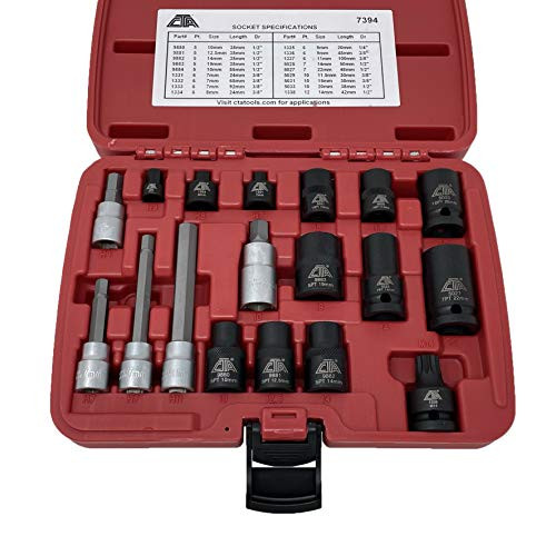 CTA MANUFACTURING CORP CTA7394 $EURO BRAKE CALIPER SKT SET 18PC