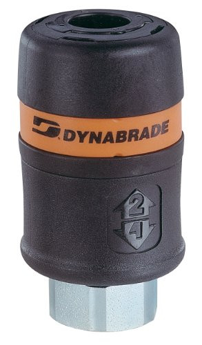 Dynabrade DB97566 1/4-Inch Female Safety Coupler , Black
