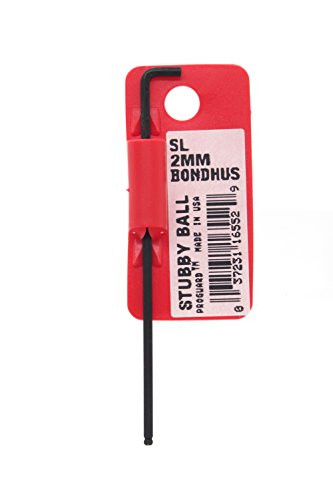 Bondhus BH16552 2.0MM Stubby Ball END L-Wrench Tagged () (5/Each)