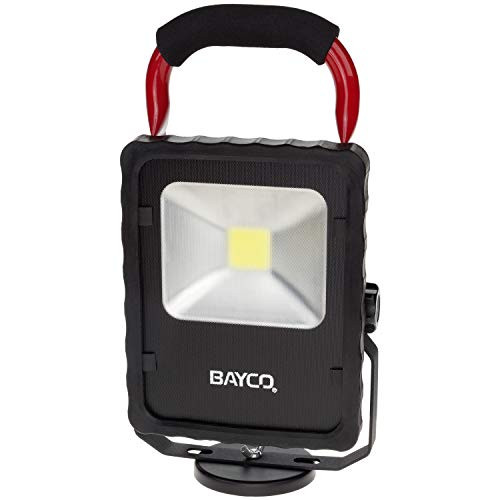 Bayco Products BYSL-1514 Bayco 2,200 Lumen LED Single Fixture Work Light w/Magnetic Base, Red/Black