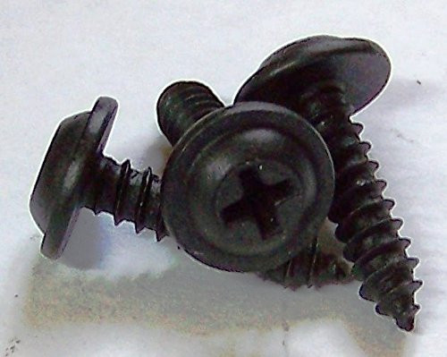 AU-VE-CO PRODUCTS AV12953 Auveco 50 Qty-Philips Flat Washer Head Tap Screw #10 x 3/4 Black()