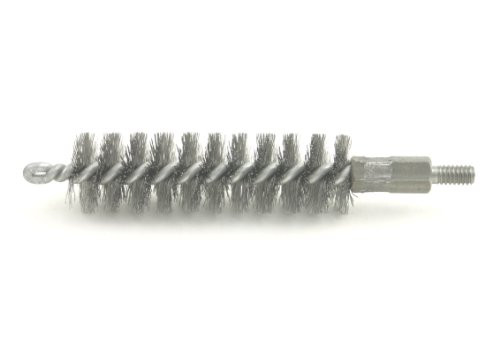 Brush Research BS92C500 92 Spiral Twist Brush, Carbon Steel, Double Stem, 1/2" Diameter, 0.006" Wire Diameter, 1-1/2" Shank Length, 3-1/2" Length, 1000 RPM (Pack of 12)