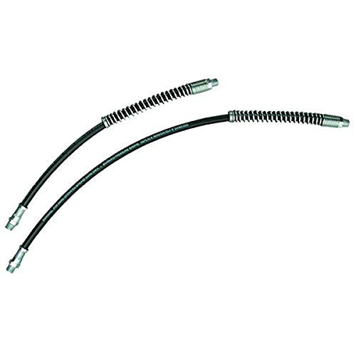 SURE WERX AFF8013 AFF 12" Heavy Duty Grease Gun Whip Hose with Spring Guard, For Hand-Operated Grease Guns, 3500 PSI,