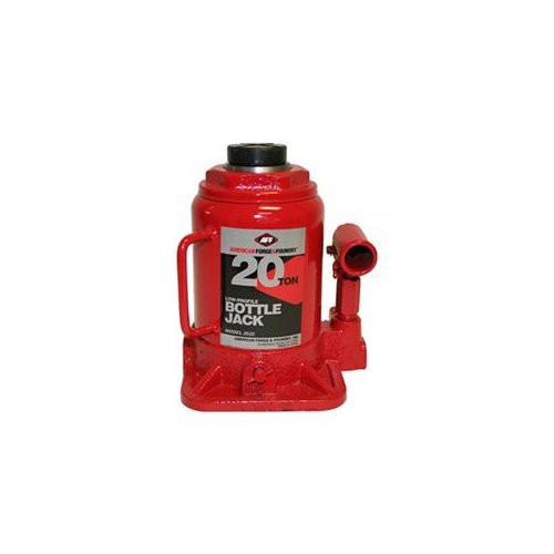 SURE WERX AFF3522 AFF Heavy Duty 20 Ton Bottle Jack, Manual, Short Body, Machine Hardened Steel Saddles, Centered Pumps and Rams,