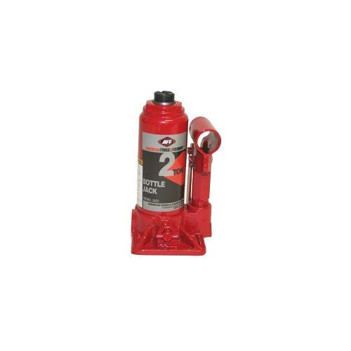 SURE WERX AFF3502 AFF Heavy Duty 2 Ton Bottle Jack, Manual, Machine Hardened Steel Saddles, Centered Pumps and Rams,
