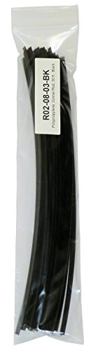 POLYVANCE URR02-08-03-BK Polypropylene Plastic Welding Rod, Corner Rod, 30 Ft, Black