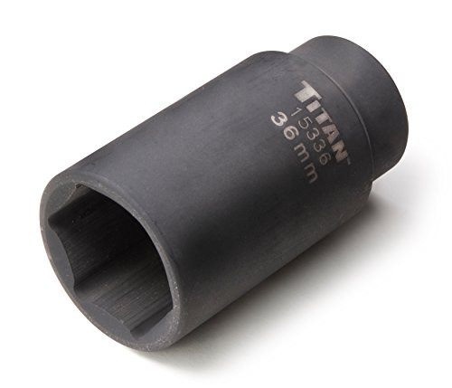 Titan TL15336 - Axle Nut Socket - 36mm, 1/2in. Drive, 6 Point, Model