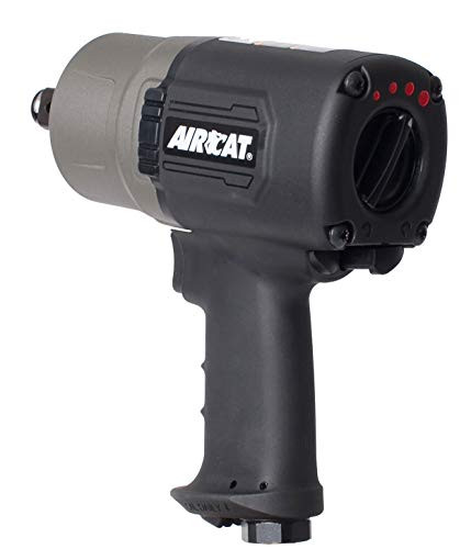 FLORIDA PNEUMATIC/AIRCAT ACA1770XL AIRCAT 1770-XL Super Duty Composite Impact Wrench, 3/4-Inch,Titanium/Grey