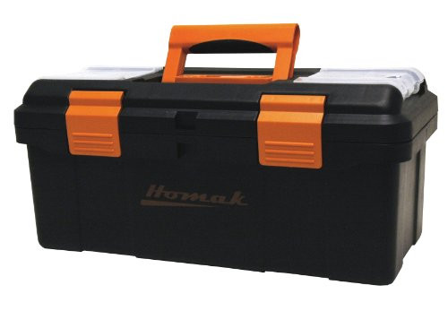 Homack MFG HMBK00116004 PLASTIC 16 TOOL BX w/TRAY & DIVIDERS