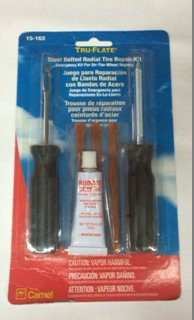 Amflo AMF15-163 Tru-Flate Emergency Tire Repair Kit for Bias Ply and Non-Speed Rated Radial Tires