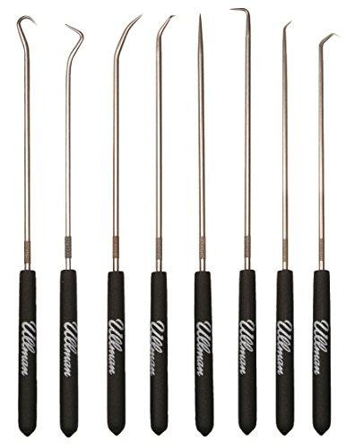 Ullman Devices ULLCHP8-L CHP8-L Individual Hook and Pick Set, 9-3/4", 8-Piece