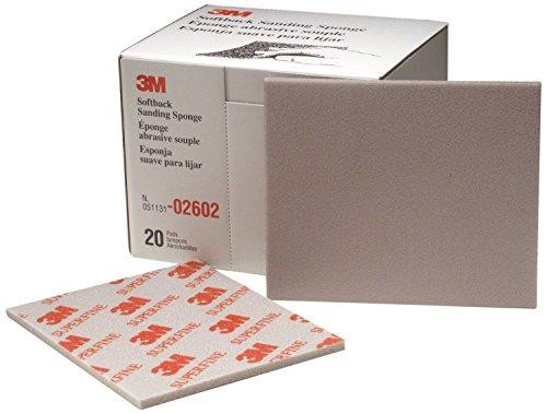 3M MMM2602 (TM) Softback Sanding Sponge, 02602, 4 1/2 in x 5 1/2 in, Superfine, 20 sponges per box