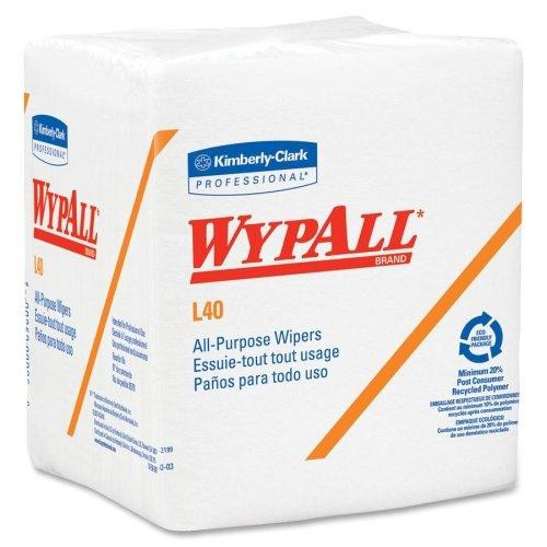 Kimberly Clark KIM05701 WypAll L40 Disposable Cleaning and Drying Towels (05600), Limited Use Towels, White, 12 Packs per Case, 56 Sheets per Pack, 672 Sheets Total