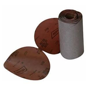 Norton NOR31476 A275 No-Fil Adalox Paper Abrasive Disc, Fiber Backing, Pressure-Sensitive Adhesive, Aluminium Oxide, 6" Diameter, Grit 220 (Roll of 100)
