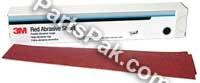3M MMM01177 01177 Hookit Red 2-3/4" x 16-1/2" P320 Grit Abrasive Sheet