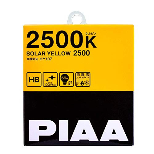 VALEO 2213495 PIAA Solar Yellow 9005 (HB3)/9006 (HB4) Light Bulb (2500K - 12V 55W)