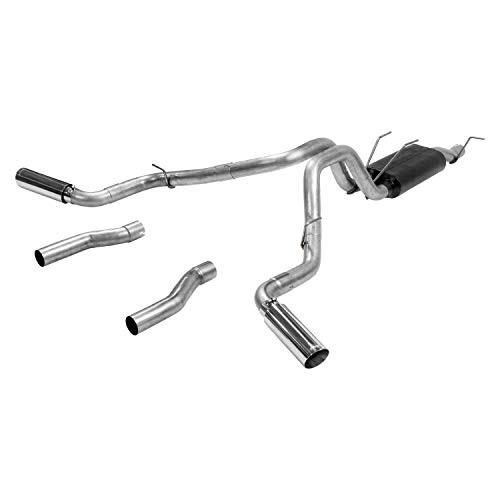 FLOWMASTER 817757 Axle-Back 409S - Force II Kit - DOR/S - Moderate Sound - Ford F-250/F-350 Super Duty Trucks Exhaust System Kit Axle-Back 409S - Force II Kit - DOR/S - Moderate Sound
