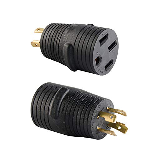 Power Products 30450GSA ParkPower Generator Adapter - 30A (125/250V) Locking Male Plug 4-Prong by 50A (125/250V) Female Connector