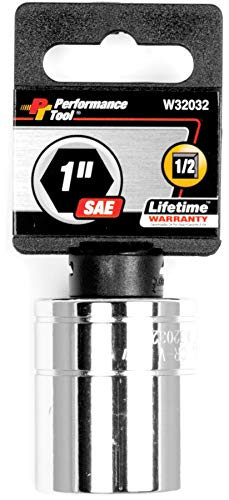 Wilmar W32032 Performance Tool 1/2" Drive 6-Point Socket, 1"