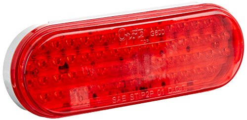GROTE PERLUX G60025 Grote G6002 Red Hi Count Oval LED Stop Tail Turn Lights
