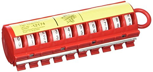 3M 3M12174 - (TM) ScotchCode(TM) Wire Marker Tape Dispenser w/ Tape STD-0-9, Includes 1 ea. of 0-9 numbered rolls