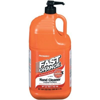 ITW PERMATEX INC PTX25219-CAN Fast Orange Hand Cleaner, with Fine Pumice, Solvent Free, 1 Gallon Bottle, with Pump, Single Bottle