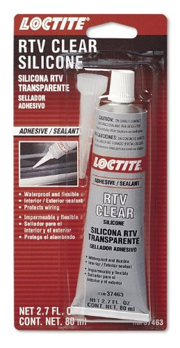 Loctite Coproration LCT37463 Loctite Clear RTV Silicone Adhesive/Sealant Tube, 80-milliliter