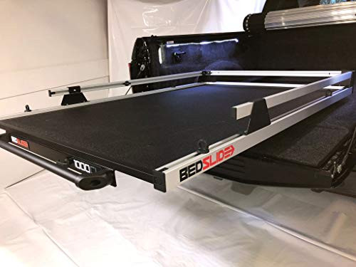 BEDSLIDE 106347CLS Classic (63" X 47") | | Durable Sliding Truck Bed Cargo Organizer | Made in The USA, 1,000 lb Capacity (Silver)