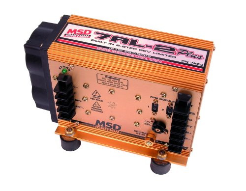 MSD CO. 7222 7AL-2 PLUS Pro Race Ignition Control; built-in two step rev control; operation on 4/6/8 cylinder engines; troubleshooting LED foor spark output diagonstics; terminal strips for improved & easier wiring+M467222