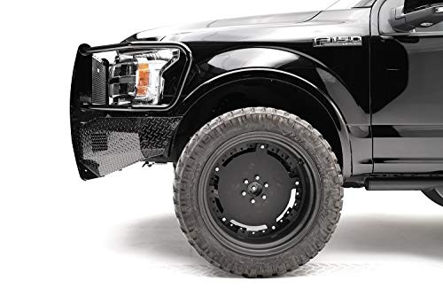 FAB FOURS FF18K45601 18-C F150 Steel Full Grill Guard W/Tow Hooks