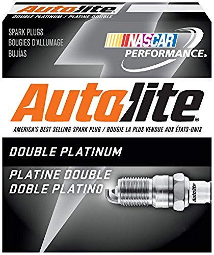 AUTOLITE APP5245 Spark Plug Copper Core, Double Platinum, Nickel Plated Shell (4 Pack)