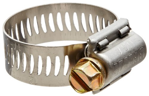 BREEZE CLAMP 62012H Breeze Power-Seal Stainless Steel Hose Clamp, Worm-Drive, SAE Size 12, 11/16" to 1-1/4" Diameter Range, 1/2" Bandwidth (Pack of 10)