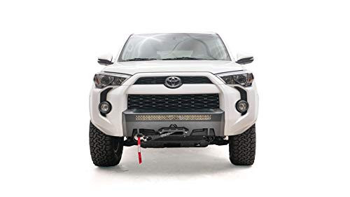 FAB FOURS T4RN45511 Small Frame Black Powder Coat Winch Mount Without Hoop