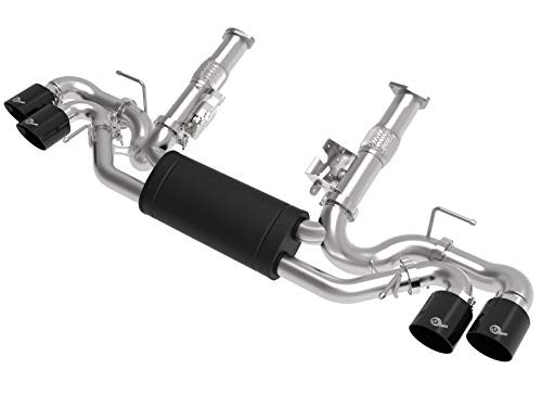 AFE 4934127B Power MACH Force-Xp Cat-Back Exhaust System for 2020 Chevrolet Corvette, 2-1/2", 304 Stainless Steel, Black Tips