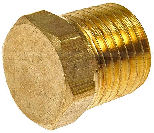 Dorman 785422D Brass Pipe Plug - Hex Head - 1/4 In. MNPT