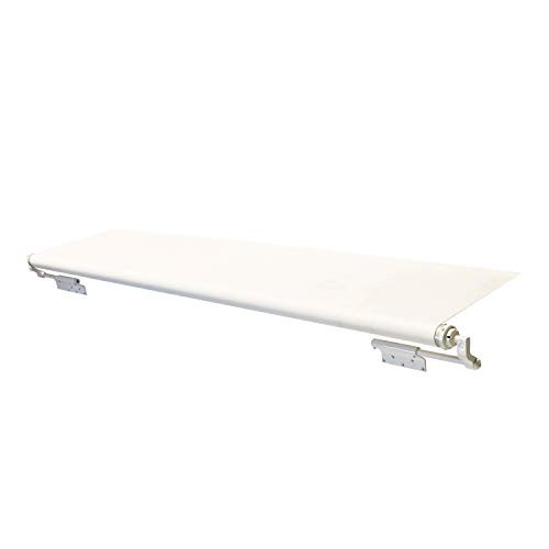 LIPPERT COMP V000163302 Solera White 14'6" (14'1" Fabric) Slide Topper Awning with Mounting Brackets Included