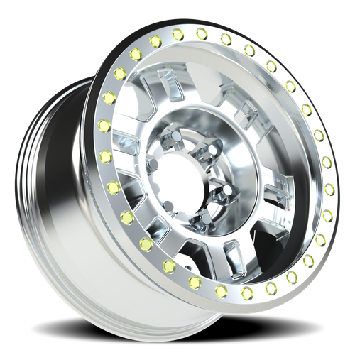 6x5.5" Satin Black Vision Flow Wheel – 6-Lug Bolt Pattern