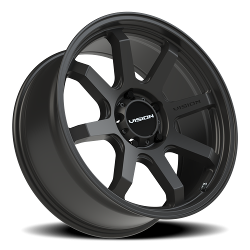 Vision Wheel 5x5.5 Satin Black FLOW Automotive Wheel