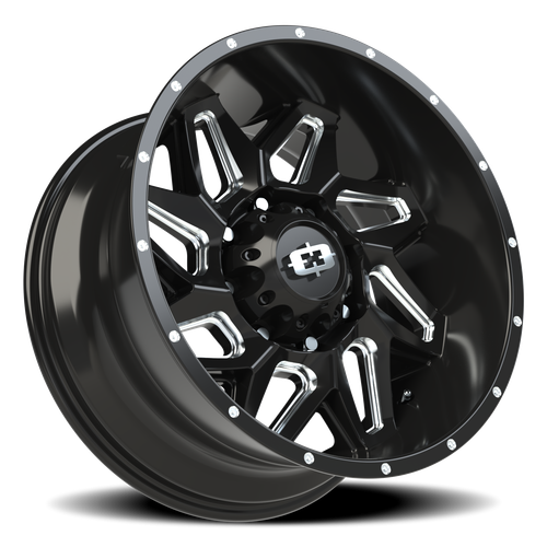 Vision Wheel 8-180 GBMS Spyder Gloss Black Machined Wheel