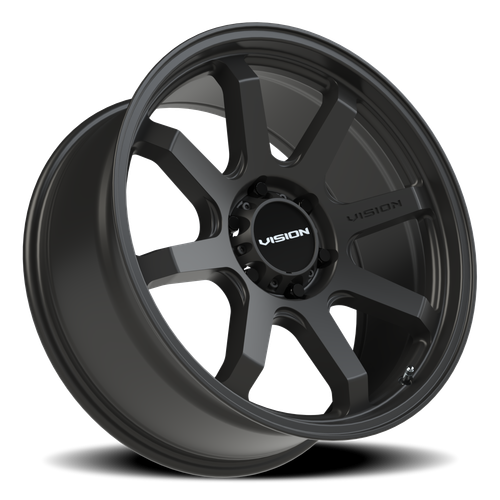 Vision Wheel 6x5.5 Satin Black Flow Wheel