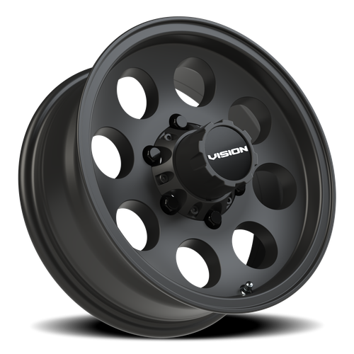 Vision Wheel 6x5.5 Satin Black Midway Wheel
