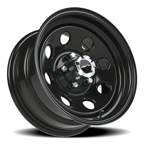 Vision Wheel 5-120.65/4.75 Black Soft8 Steel Wheel