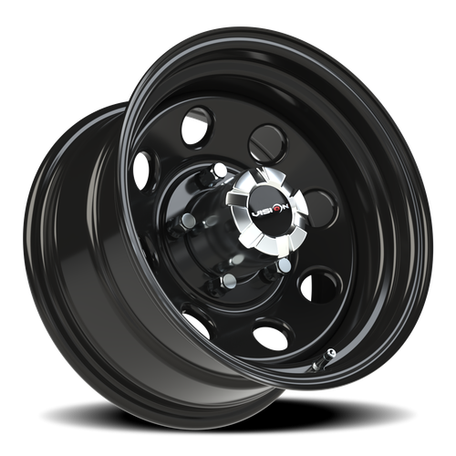 Vision Wheel 5x5.5" Soft8 Steel Black Automotive Rim