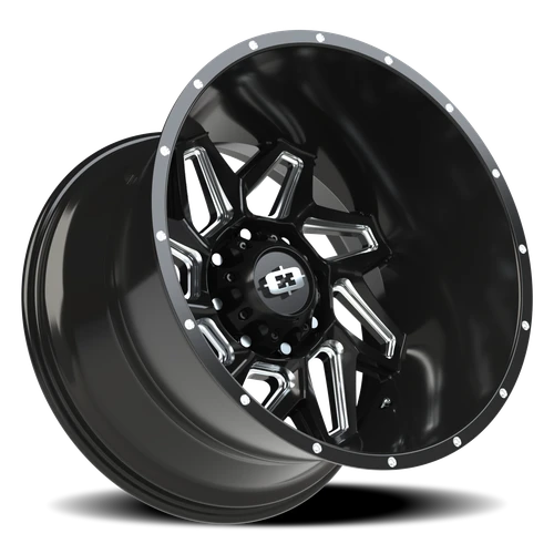 Vision Wheel 8-170 GBMS Spyder Gloss Black Machined Wheel