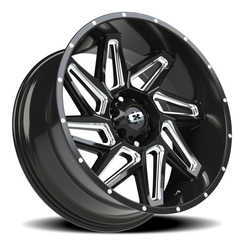 Vision Wheel 6-139.7 GBMS Spyder Gloss Black Machined Automotive Wheel