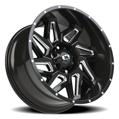 Vision Wheel 6-139.7 GBMS Spyder Gloss Black Machined Automotive Wheel