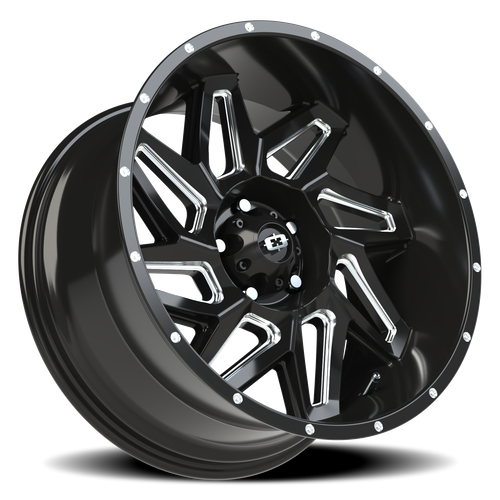 Vision Wheel 5-127 GBMS Spyder 5x127mm Gloss Black Machined Wheel