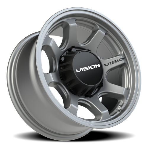 Vision Wheel 8x6.5 Satin Gunmetal Flow Wheel