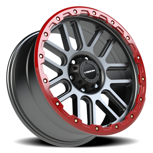 Vision Wheel 6-Lug 5.5-Inch Satin Black Automotive Wheel Rim